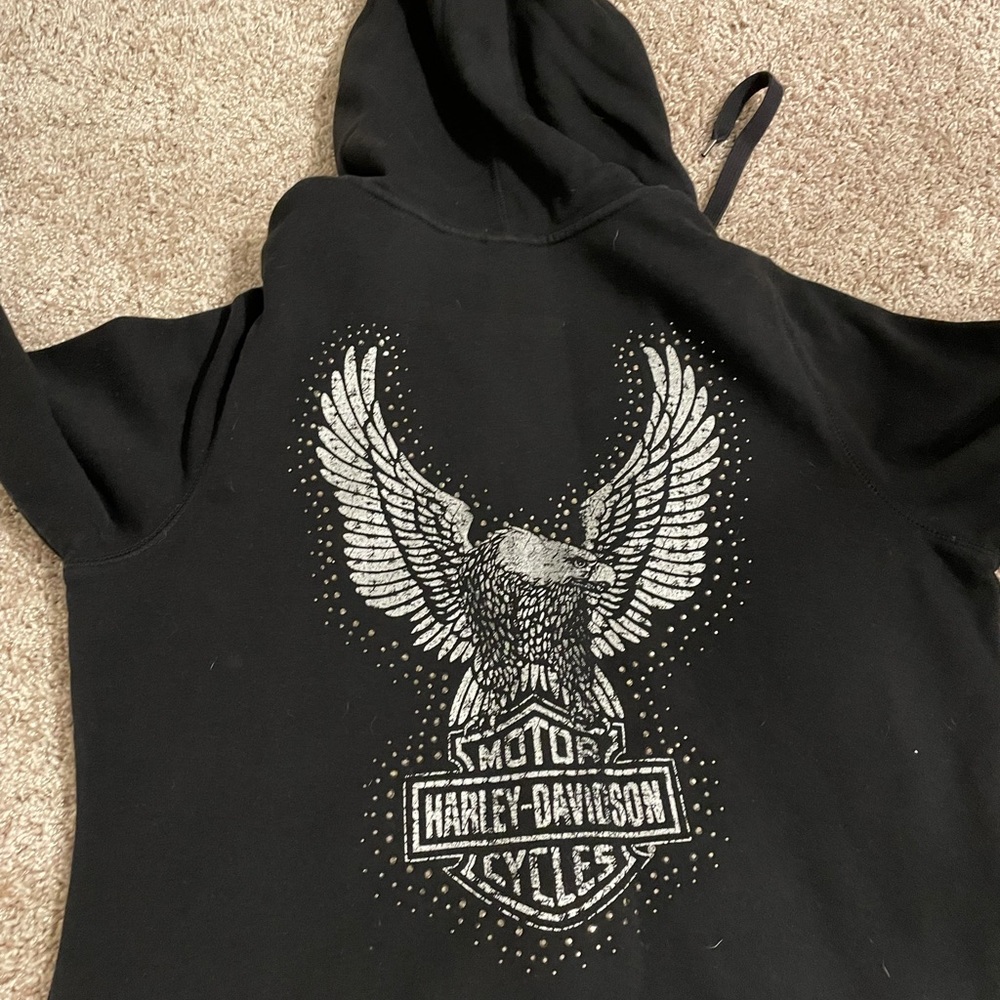 Women’s Harley Davidson zip-up sweatshirt